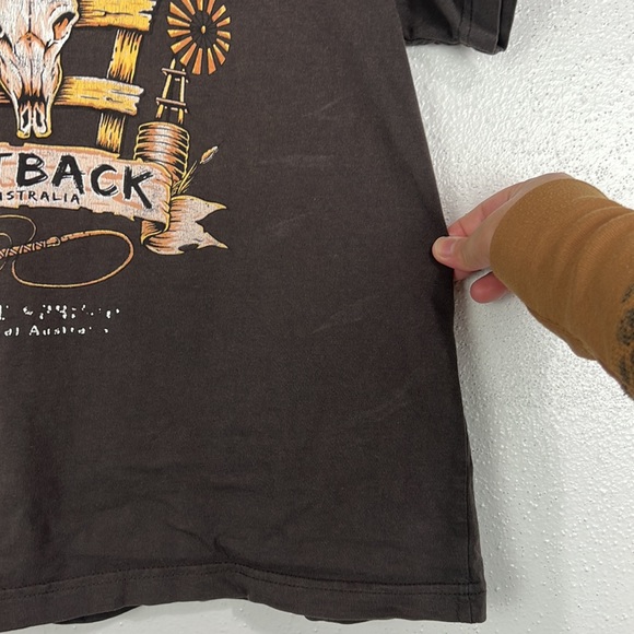 Gooses T-Shirts Boys 14 Brown Outback Australia Graphic Short Sleeve Cas… - Picture 5 of 9